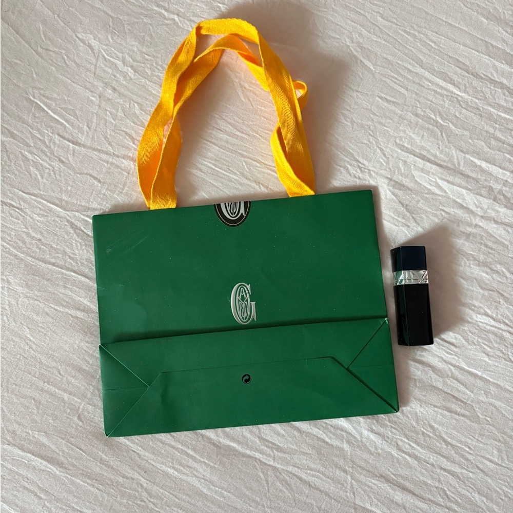 Authentic Goyard Green Envelope bag with Yellow Handle